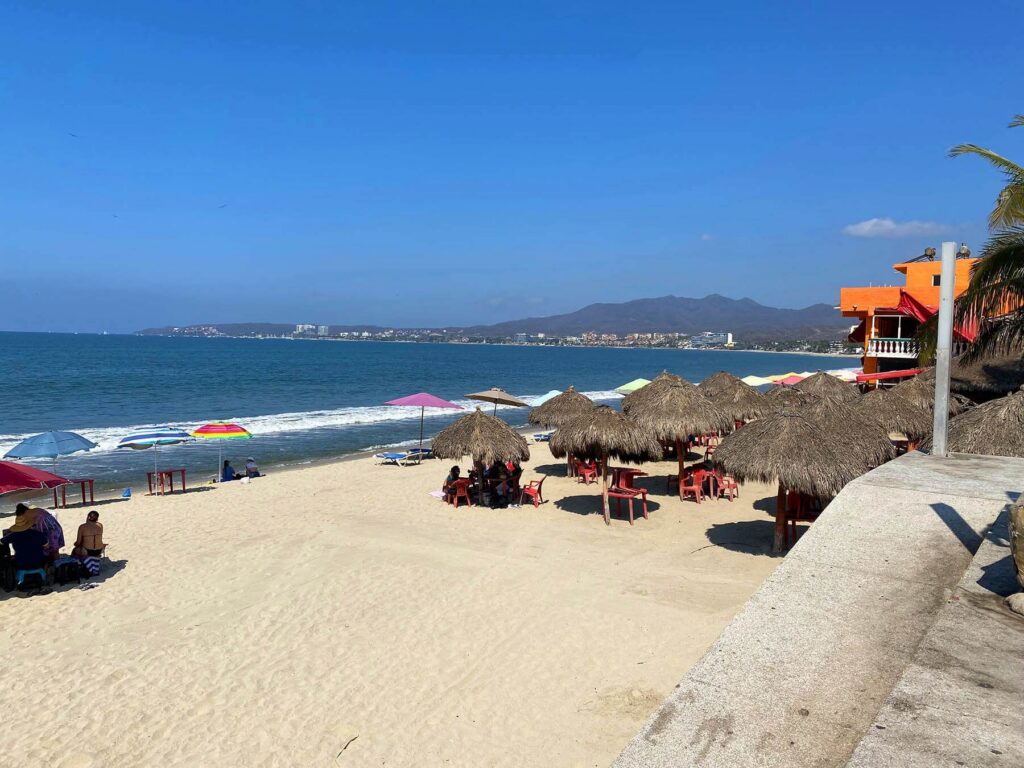 Bucerías beach and coastline where Canadians buy property in Riviera Nayarit, Mexico
